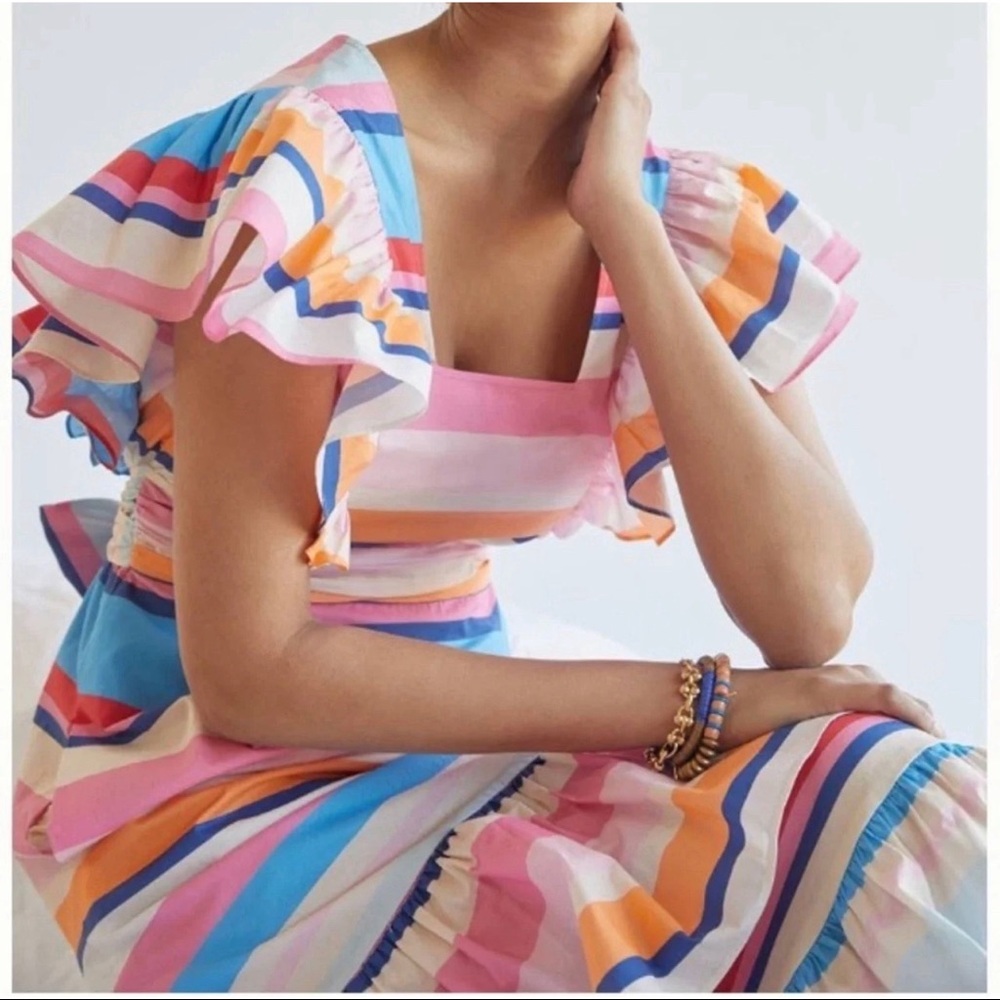 Anthropologie Plenty by Tracy Reese Ruffled Maxi Dress NWT - Picture 2 of 13